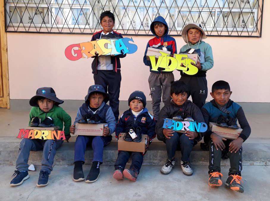 Actividades del programa de apadrinamientos de Carabuco (Bolivia)