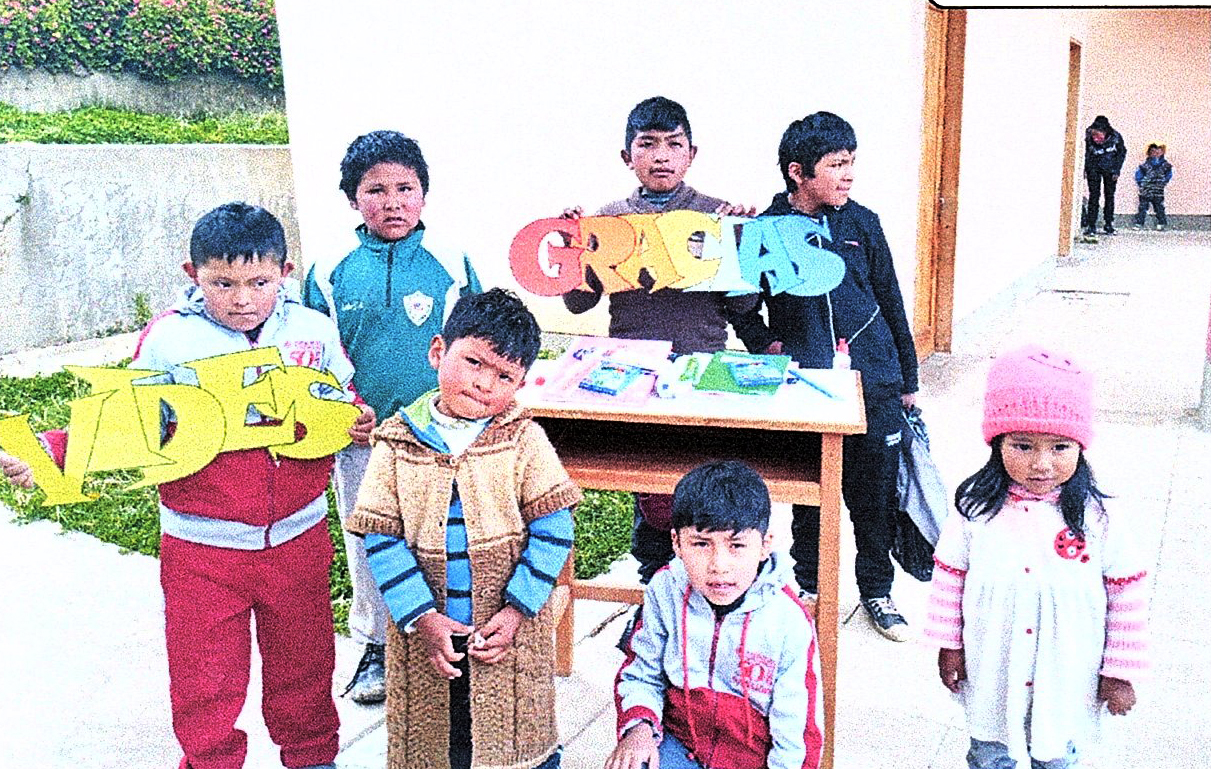 Actividades del programa de apadrinamientos de Carabuco (Bolivia)