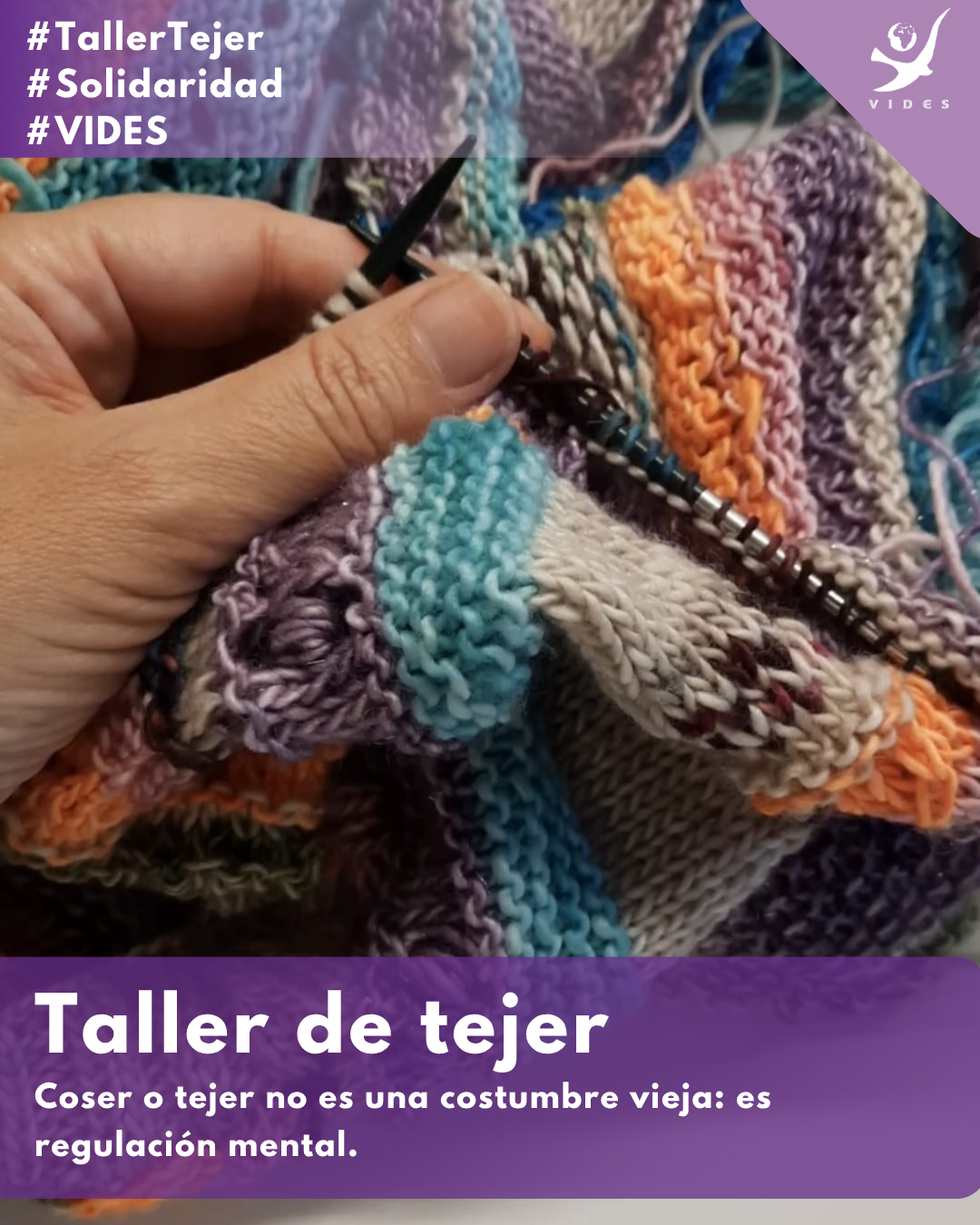 Taller de tejer en nuestra delegación valenciana